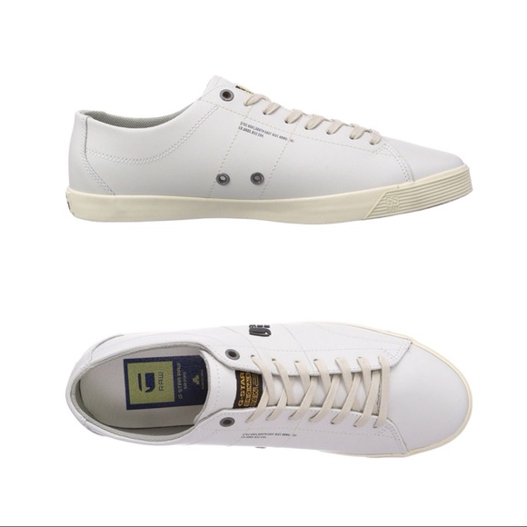 g star white trainers